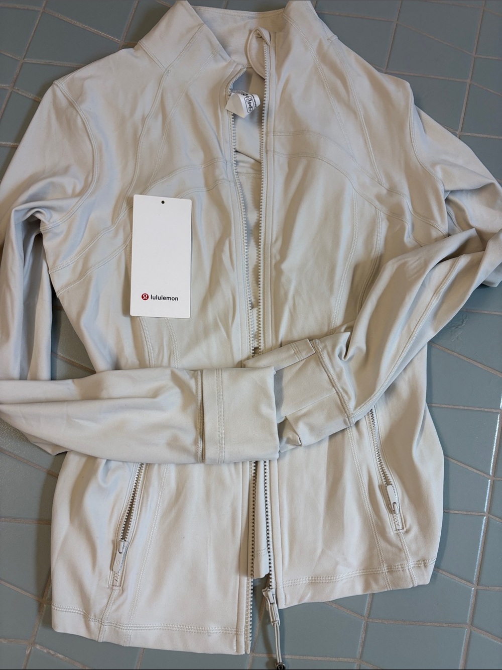 Lululemon define jacket in bone nulu